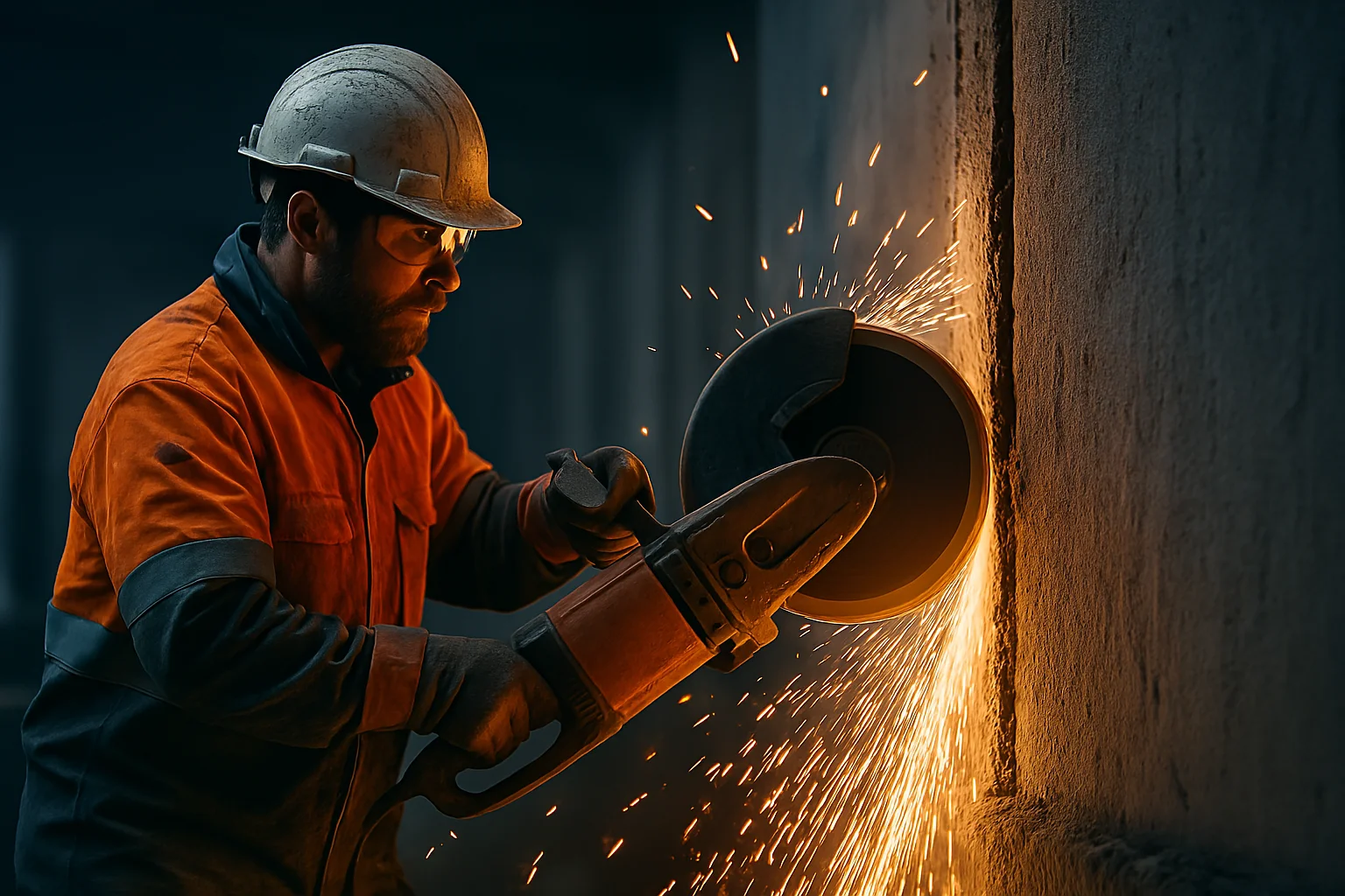 Betonvágás, Falvésés, Bontás